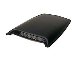 Eclipse Hood Scoop; Smooth Black (94-98 Mustang)