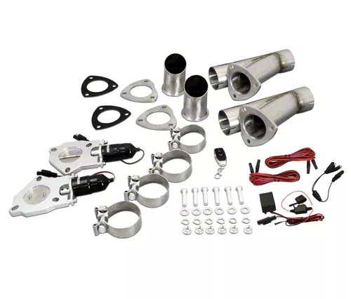 Electronic Exhaust Cutout Dual System; 2.50-Inch (Universal; Some Adaptation May Be Required)