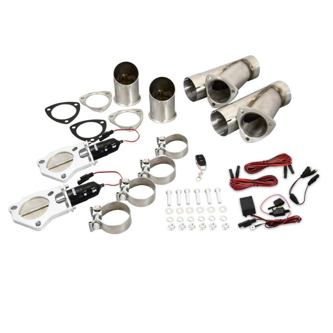 Electronic Exhaust Cutout Dual System; 3-Inch (Universal; Some Adaptation May Be Required)