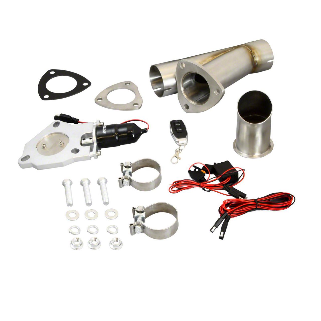 Electronic Exhaust Cutout Single System; 2.50-Inch (Universal; Some Adaptation May Be Required)