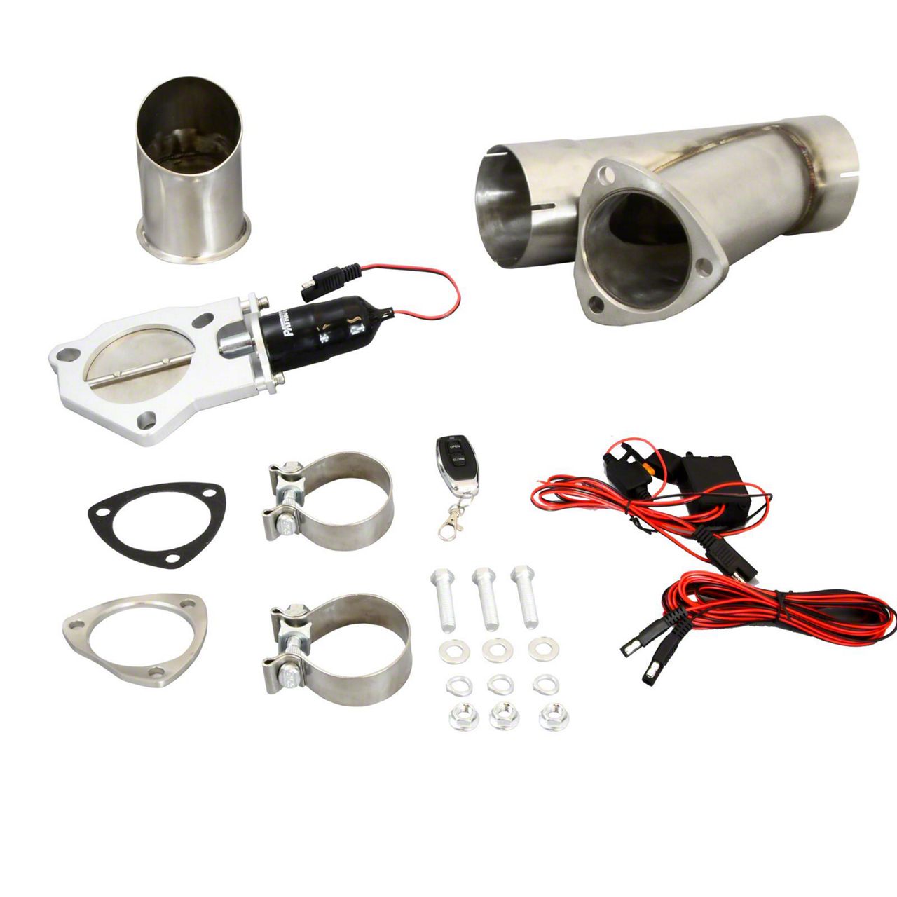Electronic Exhaust Cutout Single System; 3-Inch (Universal; Some Adaptation May Be Required)