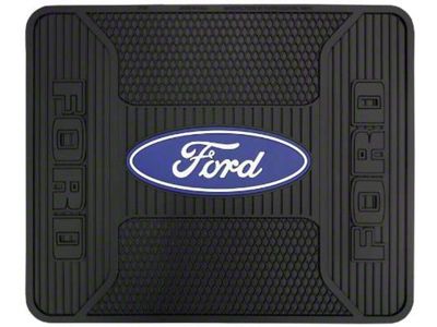 Elite Series Utility Mat with Ford Logo; Black (Universal; Some Adaptation May Be Required)