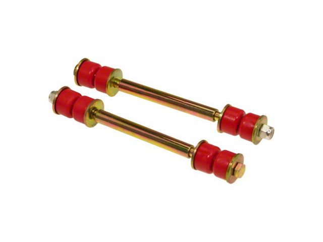 End Link Kit; Red (79-93 Mustang)