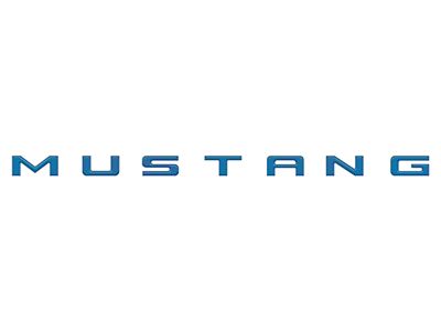 Engine Bay Letter Inserts; Atlas Blue (24-25 Mustang)