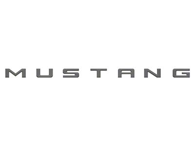Engine Bay Letter Inserts; Carbonized Gray (24-25 Mustang)