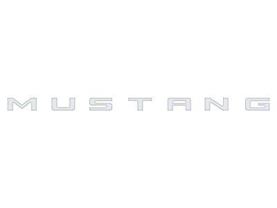 Engine Bay Letter Inserts; Gloss White (24-25 Mustang)