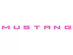 Engine Bay Letter Inserts; Hot Pink (24-25 Mustang)