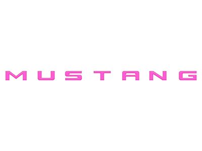 Engine Bay Letter Inserts; Hot Pink (24-25 Mustang)