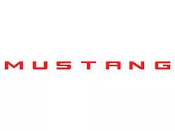 Engine Bay Letter Inserts; Race Red (24-25 Mustang)