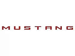 Engine Bay Letter Inserts; Rapid Red (24-25 Mustang)