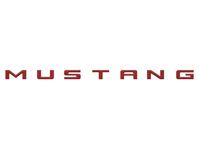 Engine Bay Letter Inserts; Rapid Red (24-25 Mustang)