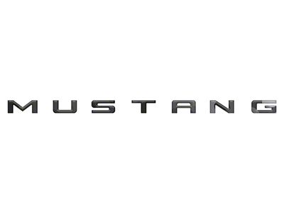 Engine Bay Letter Inserts; Reflective Black Shadow (24-25 Mustang)
