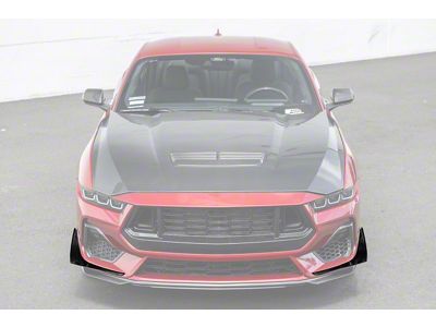EOS Performance Package Front Splitter Canards; Carbon Fiber (24-26 Mustang GT)