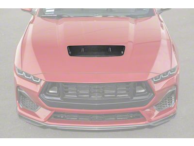 EOS Performance Package Hood Vent Insert Cover; Carbon Fiber (24-26 Mustang GT, Dark Horse)