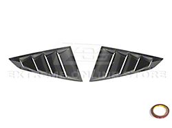 EOS Performance Quarter Window Louvers; Carbon Fiber (24-26 Mustang)