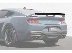 EOS Performance Track Style Rear Spoiler Gurney Flap; Glossy Black (24-26 Mustang GT w/ Performance Pack Spoiler)