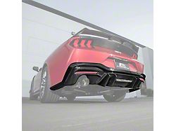 EOS Performance Version 2 Package Dual Exhaust Rear Diffuser; Carbon Fiber (24-26 Mustang GT, EcoBoost)