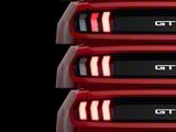 Euro Sequential LED Tail Lights; Black Housing; Clear Lens (15-23 Mustang)