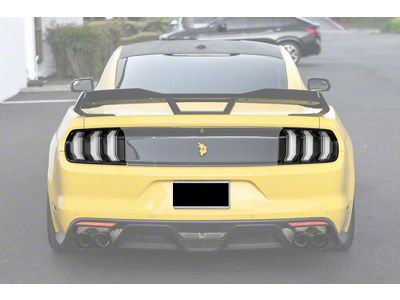 Euro Style LED Tail Lights; Black Housing; Clear Lens (15-23 Mustang)