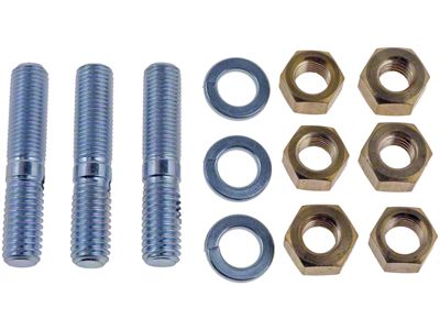 Exhaust Stud Kit; 7/16-14 x 2-1/4-Inch (79-81 Mustang, Excluding 2.3L)