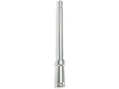 Extended Range Aluminum Antenna; 8-Inch; Brushed Aluminum (Universal; Some Adaptation May Be Required)