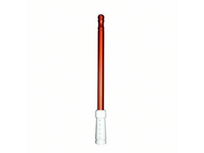 Extended Range Aluminum Antenna; 8-Inch; Burnt Orange and White (Universal; Some Adaptation May Be Required)