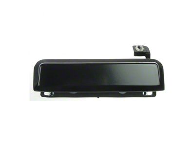 Exterior Door Handle; Front Driver Side; Black (79-93 Mustang)