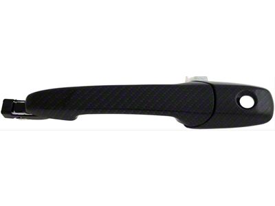 Exterior Door Handle; Front Left; Carbon Fiber Look; Plastic (05-14 Mustang)