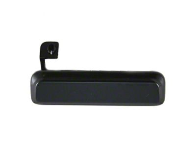 Exterior Door Handle; Front Passenger Side; Black (79-93 Mustang)