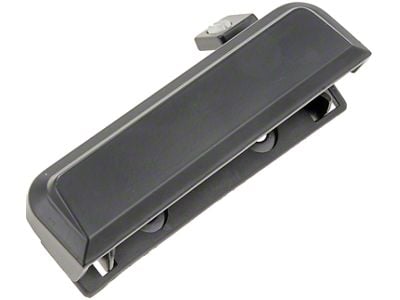 Exterior Door Handle; Smooth Black; Driver Side (87-93 Mustang)