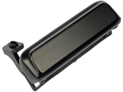 Exterior Door Handle; Smooth Black; Passenger Side (87-93 Mustang)