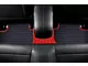 F1 Hybrid Front and Rear Floor Mats; Full Red (15-23 Mustang)