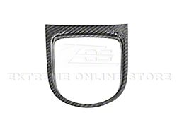Factory Style Center Gear Shift Panel Trim Cover; Carbon Fiber (15-23 Mustang w/ Manual Transmission)
