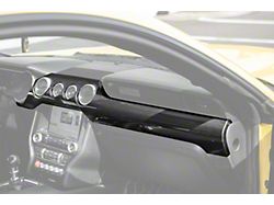 Factory Style Dashboard Trim Covers; Carbon Fiber (15-23 Mustang w/ 4 Center A/C Outlets)