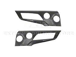 Factory Style Door Speak Panel Trim Cover; Carbon Fiber (24-26 Mustang)