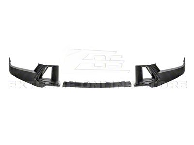 Factory Style Front Upper Grille Trim; Carbon Fiber (24-26 Mustang Dark Horse)