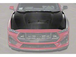 Factory Style Hood with Vent Insert; Carbon Fiber (24-25 Mustang GT, Dark Horse)