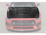 Factory Style Hood with Vent Insert V2; Carbon Fiber (24-26 Mustang GT, Dark Horse)