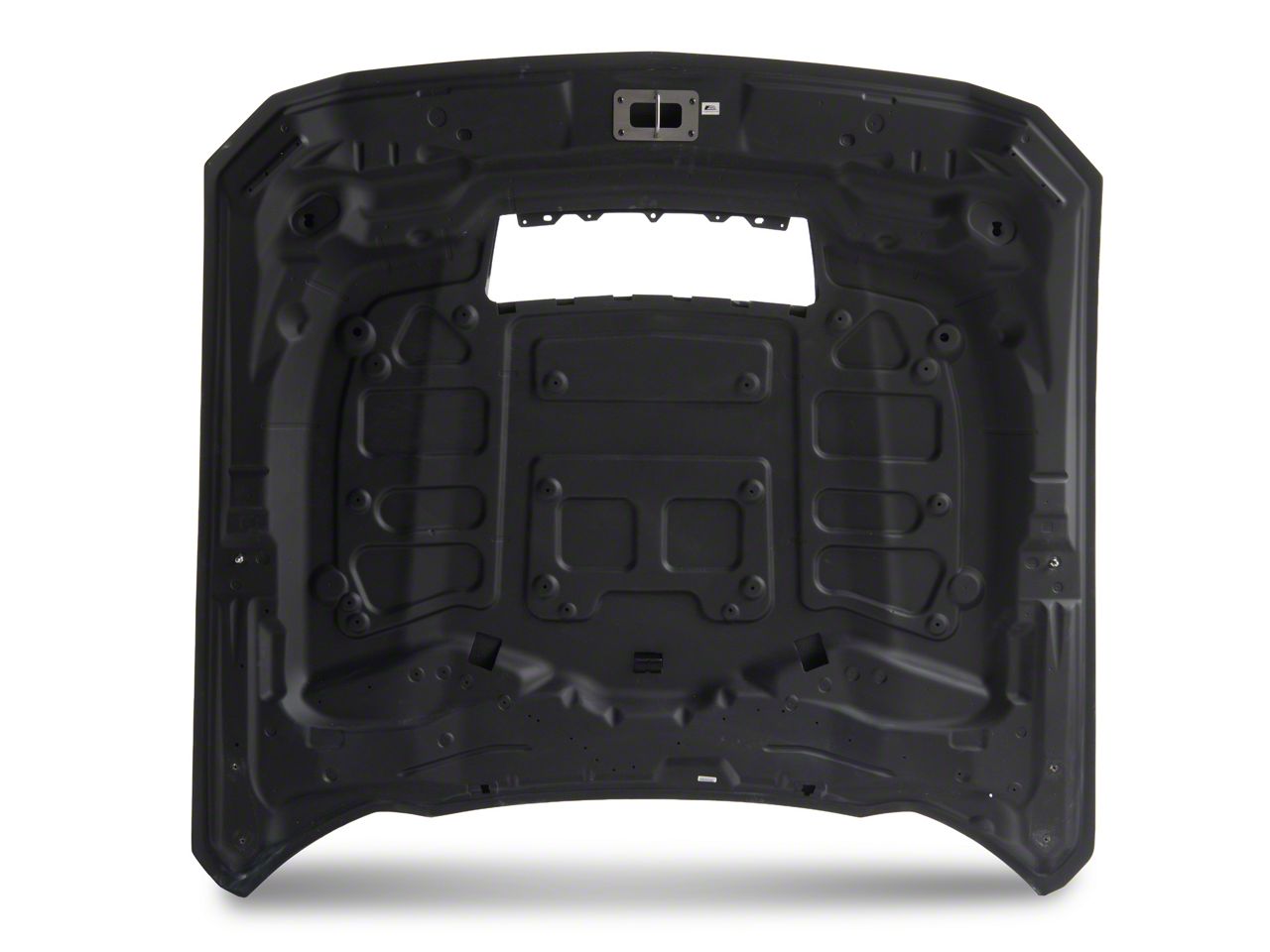 Mustang Factory Style Hood without Vent Insert; Carbon Fiber