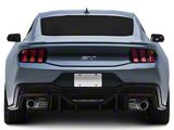 Factory Style Rear Diffuser; Matte Black (24-25 Mustang GT, EcoBoost)