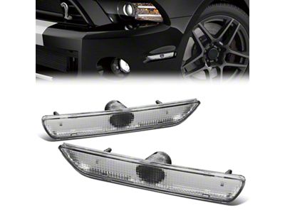 Factory Style Side Marker Lights; Clear (10-14 Mustang)
