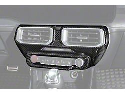 Factory Style Single Screen Trim Cover; Carbon Fiber (24-26 Mustang w/ Single Screen)