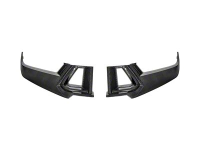 Factory Style Upper and Lower Grille Inserts; Carbon Fiber (24-25 Mustang Dark Horse)