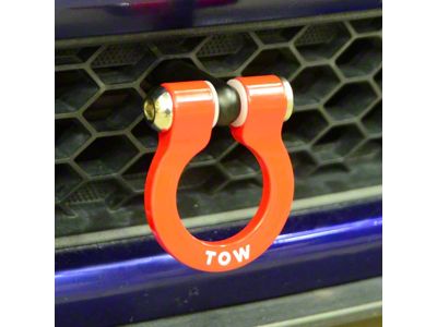 Feather Lite Stealth Tow Hook with Red D-Ring (10-14 Mustang)