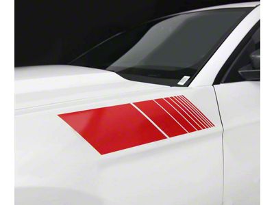 Fender Highlight Strobe Side Stripes; Gloss Black (18-23 Mustang)