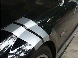 Fender Stripe Kit; Gloss Black (05-09 Mustang)