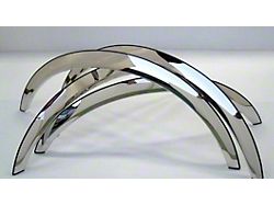 Fender Trim Set; Wide Width; Polished (94-98 Mustang w/ Factory Ground Effects)