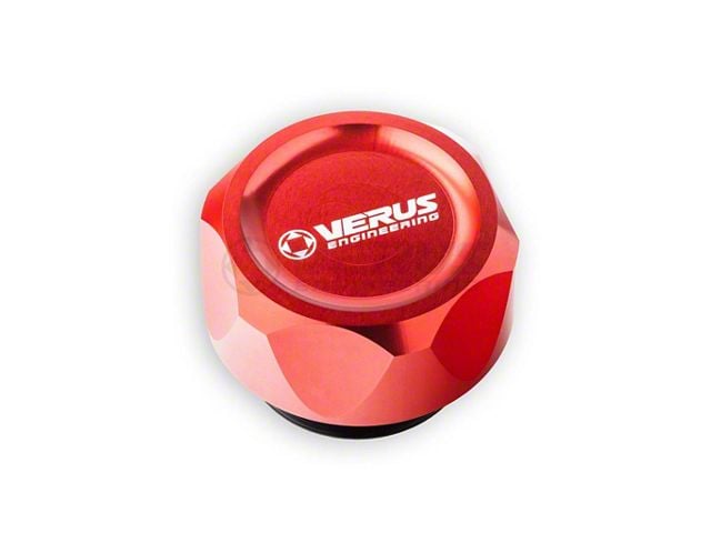 FHS Oil Cap; Anodized Red (15-17 Mustang GT; 15-20 Mustang GT350)