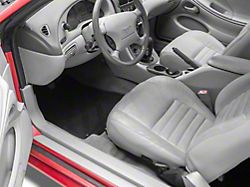 Carpet Front and Rear Floor Mats; Black (94-04 Mustang)