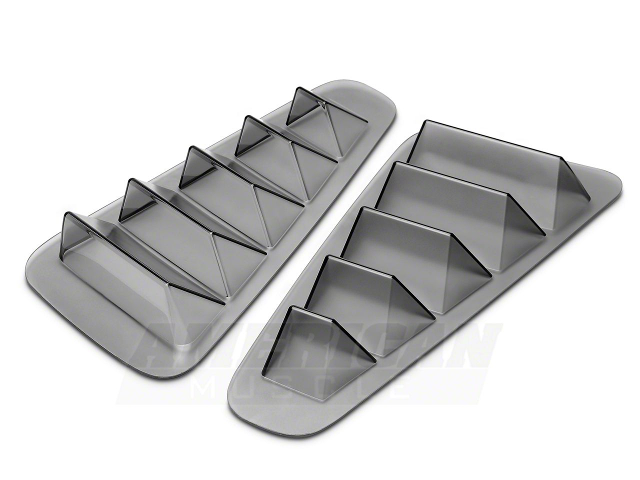 SHR Mustang FlushMount Quarter Window Louvers; Unpainted S297300 (10